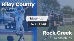 Matchup: Riley County High vs. Rock Creek  2017