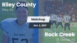 Matchup: Riley County High vs. Rock Creek  2017