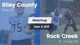 Matchup: Riley County High vs. Rock Creek  2019