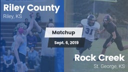 Matchup: Riley County High vs. Rock Creek  2019