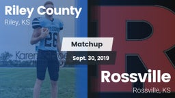 Matchup: Riley County High vs. Rossville  2019