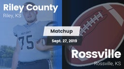 Matchup: Riley County High vs. Rossville  2019