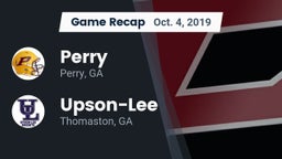 Recap: Perry  vs. Upson-Lee  2019