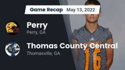 Recap: Perry  vs. Thomas County Central  2022