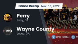 Recap: Perry  vs. Wayne County  2022