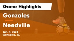 Gonzales  vs Needville  Game Highlights - Jan. 4, 2024