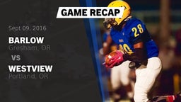 Recap: Barlow  vs. Westview  2016