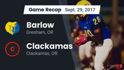 Recap: Barlow  vs. Clackamas  2017