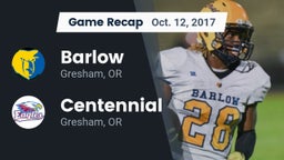 Recap: Barlow  vs. Centennial  2017