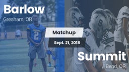 Matchup: Barlow  vs. Summit  2018