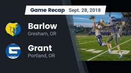 Recap: Barlow  vs. Grant  2018