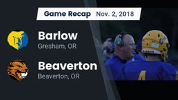 Recap: Barlow  vs. Beaverton  2018