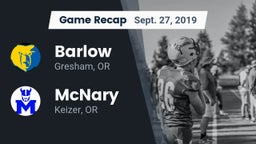 Recap: Barlow  vs. McNary  2019