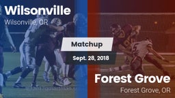 Matchup: Wilsonville High vs. Forest Grove  2018
