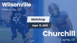 Matchup: Wilsonville High vs. Churchill  2019