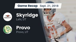 Recap: Skyridge  vs. Provo  2018