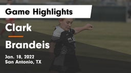 Clark  vs Brandeis  Game Highlights - Jan. 18, 2022