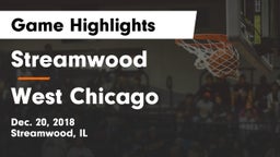 Streamwood  vs West Chicago  Game Highlights - Dec. 20, 2018