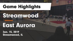 Streamwood  vs East Aurora  Game Highlights - Jan. 15, 2019