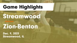 Streamwood  vs Zion-Benton  Game Highlights - Dec. 9, 2023