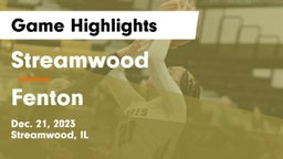 Streamwood  vs Fenton  Game Highlights - Dec. 21, 2023