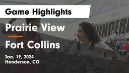 Prairie View  vs Fort Collins  Game Highlights - Jan. 19, 2024