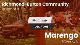 Matchup: Richmond-Burton Comm vs. Marengo  2016