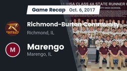 Recap: Richmond-Burton Community  vs. Marengo  2017