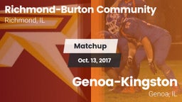 Matchup: Richmond-Burton Comm vs. Genoa-Kingston  2017