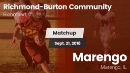 Matchup: Richmond-Burton Comm vs. Marengo  2018