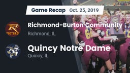 Recap: Richmond-Burton Community  vs. Quincy Notre Dame 2019