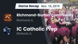 Recap: Richmond-Burton Community  vs. IC Catholic Prep 2019