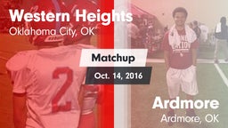 Matchup: Western Heights vs. Ardmore  2016