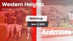 Matchup: Western Heights vs. Ardmore  2018