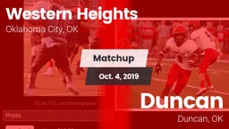 Matchup: Western Heights vs. Duncan  2019