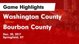 Washington County  vs Bourbon County  Game Highlights - Dec. 20, 2017