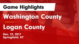 Washington County  vs Logan County Game Highlights - Dec. 22, 2017