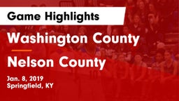 Washington County  vs Nelson County  Game Highlights - Jan. 8, 2019