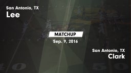 Matchup: Lee  vs. Clark  2016