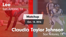 Matchup: Lee  vs. Claudia Taylor Johnson 2016