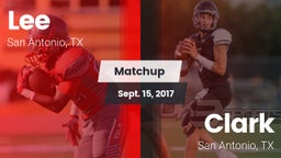 Matchup: Lee  vs. Clark  2017