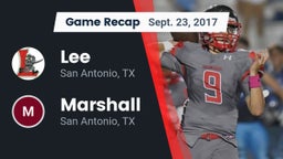 Recap: Lee  vs. Marshall  2017
