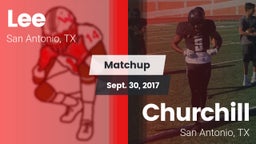 Matchup: Lee  vs. Churchill  2017