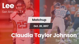 Matchup: Lee  vs. Claudia Taylor Johnson 2017