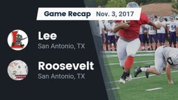 Recap: Lee  vs. Roosevelt  2017