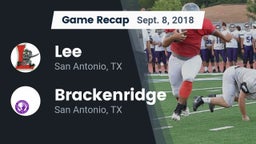 Recap: Lee  vs. Brackenridge  2018