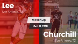 Matchup: Lee  vs. Churchill  2018