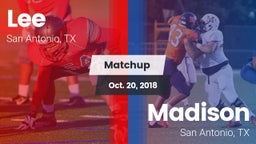 Matchup: Lee  vs. Madison  2018