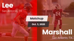 Matchup: Lee  vs. Marshall  2020