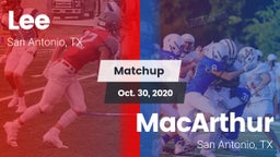 Matchup: Lee  vs. MacArthur  2020